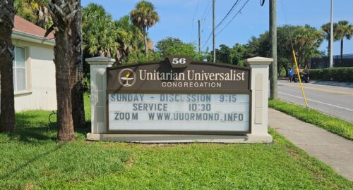 UUCOB monument sign